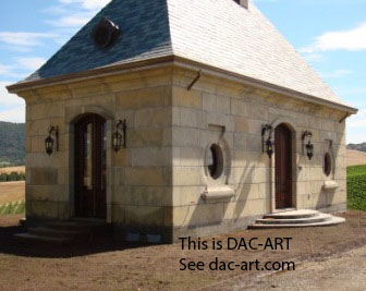 small concrete house in DAC-ART